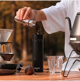MHW3BOMBER Manual Coffee Grinder Externally Adjustable Espresso Grinding Machine Barista Maker Accessories Cafe Tools 240509
