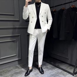 #1 designer mode man kostym blazer jackor rockar för män stylist brev broderi långärmad casual party bröllop kostymer blazers m-3xl #82