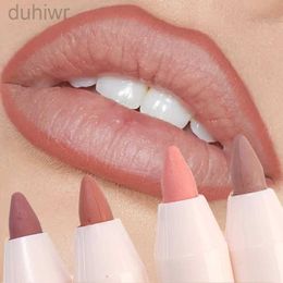 Lip Pencils Matte lipstick pen nude pink lipliner makeup waterproof durable natural soft fog contour sexy lip makeup pencil d240510