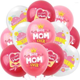 Party Decoration 12Pcs Mom Mother's Day Set Festival Latex Balloons Home Kid Show Love Gift Baby Shower Supplies