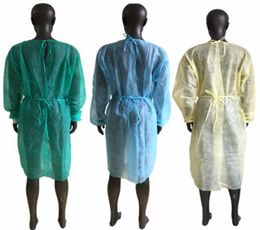 Disposable Isolation Gown PP Nonwoven Work Clothes Tattoo Dust Gown Gown Isolation Protective Waterproof Apron EEA25014611123