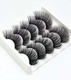 3D synthetic hair false eyelashes handmade soft and comfortable stereo multilayer makeup full strip eye lashes 5pairspack 6 styl1759510
