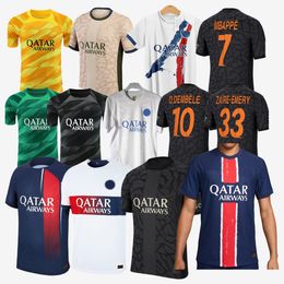 2024 2025 soccer jerseys Men Set Kids Kit goalkeeper 23 24 25 MBAPPE football shirts T HAKIMI KOLO MUANI UGARTE MARQUINHOS G.RAMOS uniform paris Player version