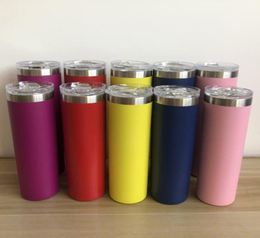 30oz 20oz BPA Stainless Steel powder coated Skinny Tumbler Cups Double walled Vacuum Insulated Tumbler Mugs With Lid3938360