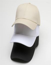 Ball Caps Big Head Adult Cotton Plus Size Blank Baseball Cap Lady Solid Sport Hat Men Large Plain Snapback 5559cm 6065cm5280612