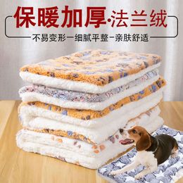 Cat Pet Machine Washed, Autumn Thickened Blanket, Winter Dog and Cat Mat, Warm for Sleeping