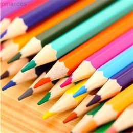 Pencils 12 color wooden colored pencil set mini non-toxic HB colored lead pencil childrens drawing and sketching pen tool d240510