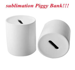 Sublimation Piggy Bank Ceramic Coin Bank Money Box for Cash Saving Money Bank Boys Girls Kids Storage Jars DIY gift9175365