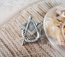 whole Masonic Lapel Pins Badge Mason mason Ancient silver color BLM214942714