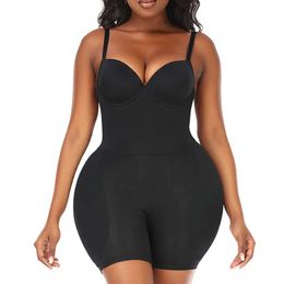 Waist Tummy Shaper Womens Faja tight fitting one-piece bra with raised hips sexy shapewear Q240509