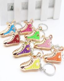 Personalised gift acrylic plating sneakers small shoes key chain pendant8605699