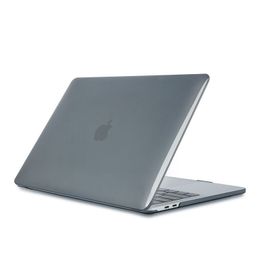 MacBook Air/Pro/Pro retina için tam koruma dizüstü bilgisayar kasası 13.3 14 15.4 16 PC Siyah İnce ve Şeffaf