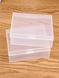 Transparent Plastic Storage Box Clear Square Plastic Jewellery Storage Boxes Business card box 9262cm SN49731098624