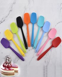 Silicone Cream Butter Spatula Tools Kitchen Mixing Batter Scraper Brush Butters Mixer Scrapers Durable Baking Cake Spatulas BH48044728362
