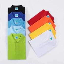 Men's Polos Short sleeved polo shirt mens solid summer casual cotton T-shirt unisex top tier business clothing Q240509