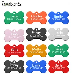 Dog Tag Colourful Anti-lost ID Tags Customised Collar Name Plate Personalised Pet For Dogs Engraved Puppy Supplies