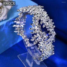 Headpieces HNCCX Wedding Hair Pieces Bridal Headdress Shining Rhinestone Bride Accessories Crystal Headwear For Events CP444