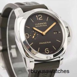 Functional Wrist Watch Panerai LUMINOR 1950 Series Automatic Mechanical Casual Men's Back Transparent Storage Date Display Waterproof Swiss Watch PAM00608 44mm