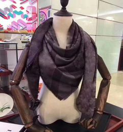 2022 Scarf For Men and Women Oversized Classic Cheque Shawls Scarves Designer luxury Gold silver thread plaid Shawl size 140140CM1182244