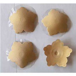 Breast Pad Nipple Cover Tea Hide Womens Pasties Piece Bread Petals Invisible Bra Chest Sticker Q240509