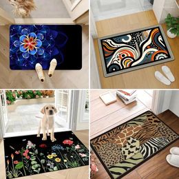 Carpets Retro Pattern Mat Welcome Floor Decorative Carpet Non-slip Easy To Clean Area Rug Living Room Home Office Washable Doormats
