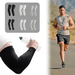 Bandanas 1 Pair Cooling Arm Sleeve For Strong Man Sports Running UV Sun Protection Outdoor Men Fishing Cycling Quick Dry Gloves Q1W9