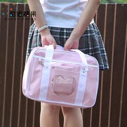 Shoulder Bags Japanese JK Travel School For Women Girls Large Capacity Luggage Organiser Handbags Totes With Cosplayer 583