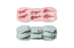 Chocolate Moulds creative silicone cake pudding silicon moulds 3D car 6hole cartoon silica Mould baking tool5458303