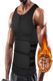 Men Body Shaper Waist Trainer Sauna Suit Sweat Vest Slimming Underwear Fat Burner Workout Tank Tops Weight Loss Shirt Shapewear3410515