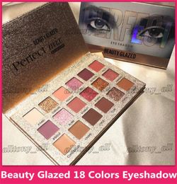 Beauty Glazed 18 Colour Nude Shining Eyeshadow Palette Makeup Glitter Pigment Smoky Eye Shadow Pallete Waterproof Cosmetics10946309252922