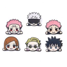 Anime Jujutsu Kaisen Cute Enamel Pins Badge Brooch Backpack Bag Collar Lapel Decoration Jewellery Friends Gifts