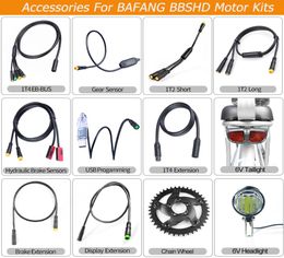 BAFANG Motor Parts Bike light Hydraulic Brake Gear Shift Sensor Display Brake Speed Extension Cable USB Programming EBBUS Cable F5750034