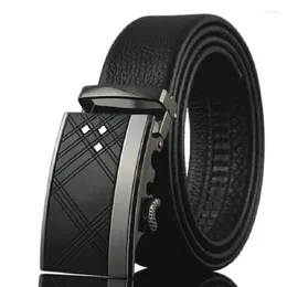 Belts Men's High Quality Genuine Luxury Leather For Men Strap Male Metal Automatic Buckle Waistband
