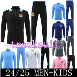 Argentina tracksuit Soccer Jerseys 2024 2025 Argentina jacket Football Shirts MESSIS DI MARIA DYBALA DE PAUL MARADONA Men Kids training suit tracksuits Kit