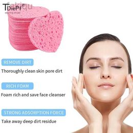 Cleaning 1/6/10/20 pieces of makeup removal facial sponge heart-shaped cellulose sponge facial cleansing sponge cosmetic puff d240510