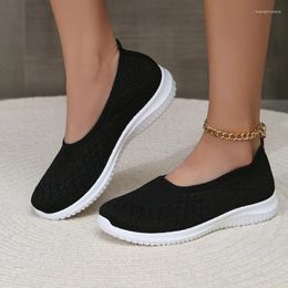 Casual Shoes 2024 Women's Summer Comfortable Large Size Mesh Light Sports Flat Bottoms For Women