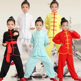 Clothing Sets Children Wushu Costume Youth Short Sleeved Clothes And Tai Chi Students Performance