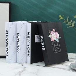 3 pieces/set of fake book decoration set simple el club designer fake books fashionable coffee table decoration book gifts 240428