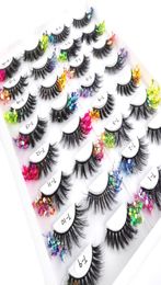 Glitter And Shimmery Eyelashes Makeup Beauty Supplies DIY Fluffy Drag Lashes Decorative False Eyelash For Eye Make Up2133223