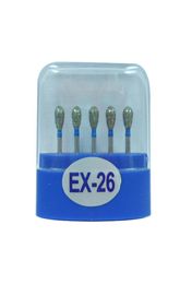 1 Pack5pcs EX26 Dental Diamond Burs Medium FG 16M for Dental High Speed Handpiece Many Models Available1384571