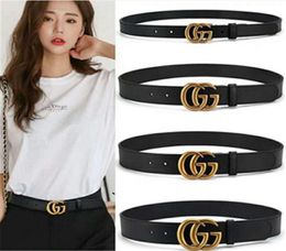 2019 Designer Belts Men and Women Fashion Belt Women Leather Belt Gold Silver and Black Buckle Fashion designer Genuine Leather be7030238