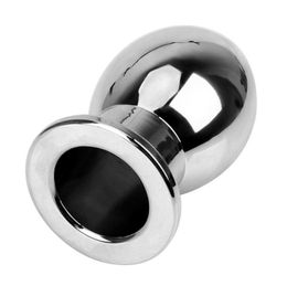 22ss Sex toy massagers Hollow Anal Plug Metal Butt Plug Douche Enema Prostata Massager Peep Vaginal Dilator for Woman Men Gay CEZH1123760