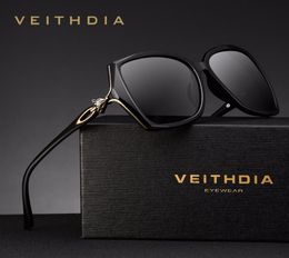 Veithdia Retro Womens Sun Glasses Polarised Luxury Ladies Brand Designer Sunglasses Eyewear For Women Female V3039 Y190520046801422