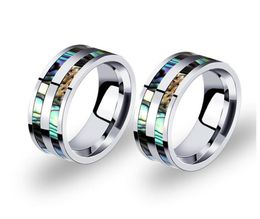 8mm Men039s Titanium Steel Wedding Band Ring for man Stainless steel band ring Polished Finish Colourful Gold Comfort Fit Size 67152133