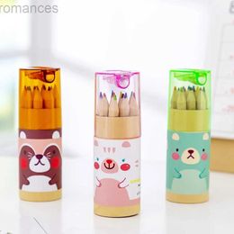 Pencils 15 boxes of mini cute childrens gifts wooden drawing brushes 12 color pencil set brand new d240510