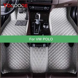 Floor Mats Carpets YOGOOGE custom car floor mat suitable for Volkswagen polo car carpet foot mat accessories T240509