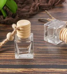 Car perfume bottle car pendant perfume ornament air freshener for essential oils diffuser fragrance empty glass bottle CG0011057989