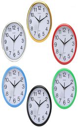 Wall Clocks 12 Hour Display Silent Retro Modern Round Colourful Vintage Rustic Decorative Antique Bedroom Time Kitchen Home Clock19021306