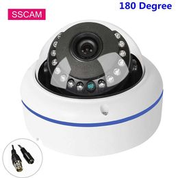 IP Cameras HD Dome AHD CCTV Camera Wide Angle 2MP 4MP 20M Infrared Night Vision 180 Video Surveillance Home Safety Camera d240510