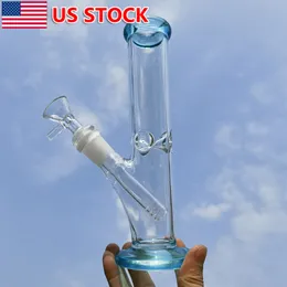 8.2 " Hookah Water Pipe Glass Bong Classic Smoking Beaker Base Bong+ Ice Catcher